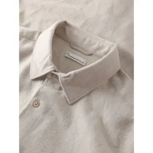 Πουκάμισο με μακριά μανίκια από φανέλα KnowledgeCotton Apparel Dune image-3