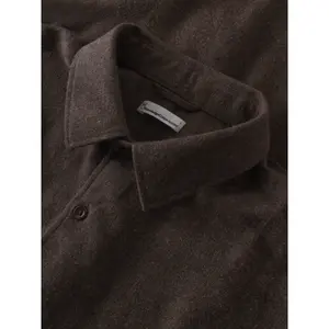 Πουκάμισο με μακριά μανίκια από φανέλα KnowledgeCotton Apparel Dune image-5