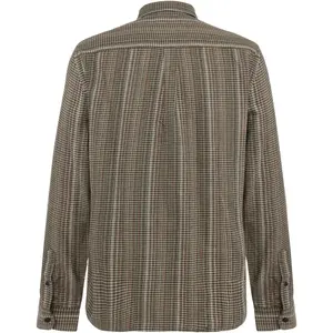Organic Cotton Long Sleeve Checked Shirt KnowledgeCotton Apparel Dune image-4