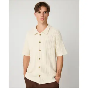 Casual Knit Shirt KnowledgeCotton Apparel image-1