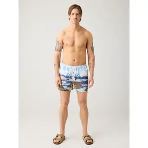 Bedrukte zwemshort KnowledgeCotton Apparel image-1