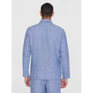 Surchemise manches longues en lin KnowledgeCotton Apparel image-3