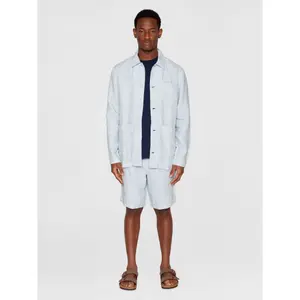 Long-sleeve linen overshirt KnowledgeCotton Apparel image-3