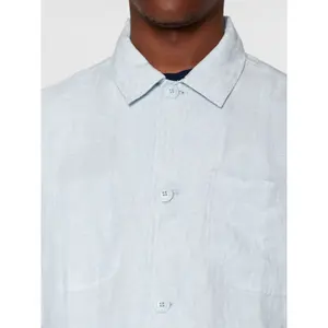 Long-sleeve linen overshirt KnowledgeCotton Apparel image-4