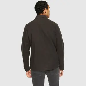Houndstooth Flannel Long Sleeve Overshirt KnowledgeCotton Apparel image-2