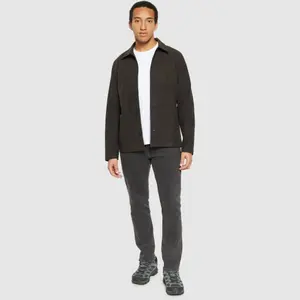 Houndstooth Flannel Long Sleeve Overshirt KnowledgeCotton Apparel image-3