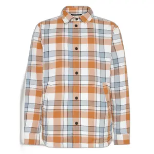 Quilted long sleeve overshirt KnowledgeCotton Apparel OCS image-0