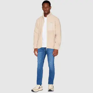 Zipped fleece KnowledgeCotton Apparel GRS Vegan image-3
