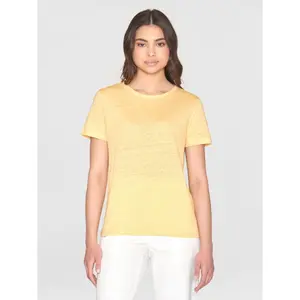 Women's T-shirt KnowledgeCotton Apparel Linen image-1