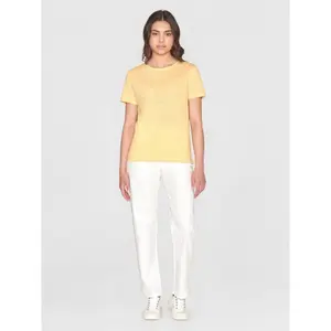 Women's T-shirt KnowledgeCotton Apparel Linen image-3