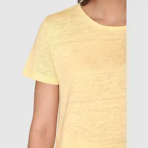 Women's T-shirt KnowledgeCotton Apparel Linen image-4