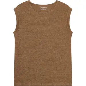 Γυναικείο αμάνικο μπλουζάκι από λινό KnowledgeCotton Apparel image-0