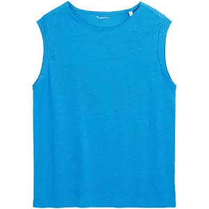 Linen women's tank top KnowledgeCotton Apparel image-0