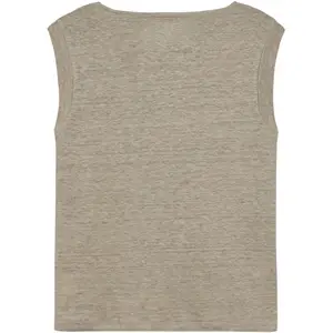 Γυναικείο αμάνικο μπλουζάκι από λινό KnowledgeCotton Apparel image-1