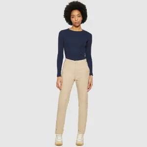 Women's long sleeve ribbed T-shirt KnowledgeCotton Apparel image-4