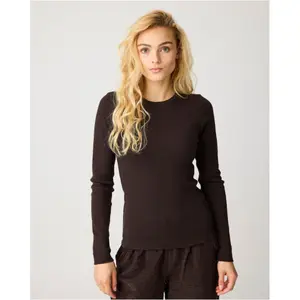 Women's long sleeve ribbed T-shirt KnowledgeCotton Apparel image-2