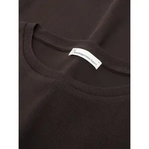 Women's long sleeve ribbed T-shirt KnowledgeCotton Apparel image-4