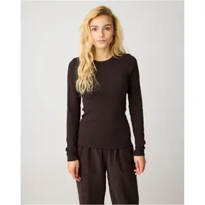 Women's long sleeve ribbed T-shirt KnowledgeCotton Apparel image-1