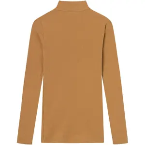 Women's long-sleeved stand-up collar T-shirt KnowledgeCotton Apparel Gots Vegan image-2