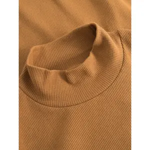 Women's long-sleeved stand-up collar T-shirt KnowledgeCotton Apparel Gots Vegan image-5