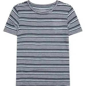Classic Striped T-shirt Women KnowledgeCotton Apparel Gots Vegan image-0