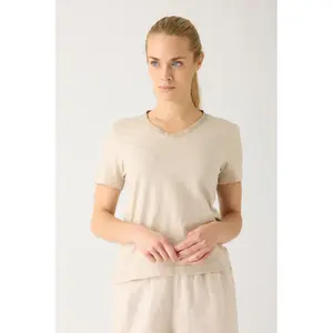 Γυναικείο μπλουζάκι με V λαιμόκοψη KnowledgeCotton Apparel Gots/Vegan image-2
