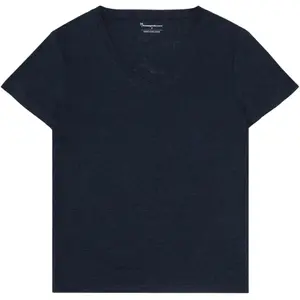 T-shirt με V λαιμό για γυναίκες KnowledgeCotton Apparel Linen image-0