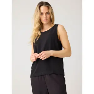Γυναικείο αμάνικο μπλουζάκι KnowledgeCotton Apparel Linen-mix image-3