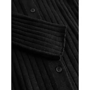 Women's Polo Neck Cardigan KnowledgeCotton Apparel Tencel™ image-3