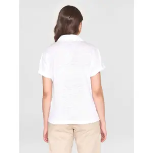 Γυναικείο πόλο KnowledgeCotton Apparel Linen image-4