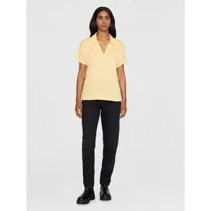 Women's polo shirt KnowledgeCotton Apparel Linen image-2