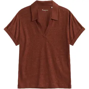 Women's polo shirt KnowledgeCotton Apparel Linen image-0