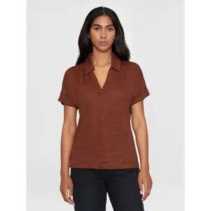 Women's polo shirt KnowledgeCotton Apparel Linen image-1