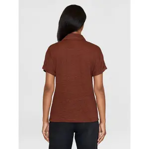 Women's polo shirt KnowledgeCotton Apparel Linen image-3