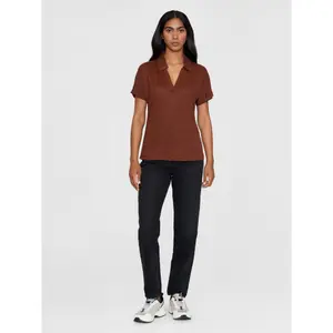 Women's polo shirt KnowledgeCotton Apparel Linen image-2