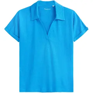 Women's polo shirt KnowledgeCotton Apparel Linen image-0