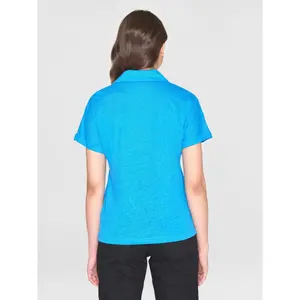 Women's polo shirt KnowledgeCotton Apparel Linen image-3