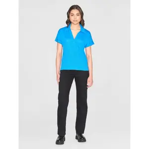 Women's polo shirt KnowledgeCotton Apparel Linen image-2