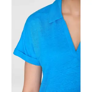 Women's polo shirt KnowledgeCotton Apparel Linen image-4