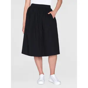 Mid-length skirt for women KnowledgeCotton Apparel Poplin image-1