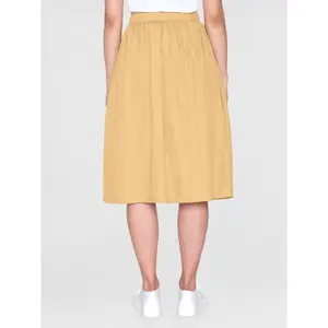Mid-length skirt for women KnowledgeCotton Apparel Poplin image-3