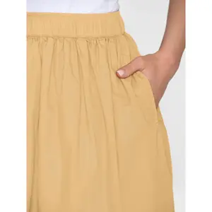 Mid-length skirt for women KnowledgeCotton Apparel Poplin image-4