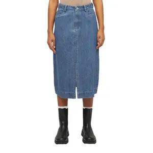 Denim skirt for women KnowledgeCotton Apparel image-1