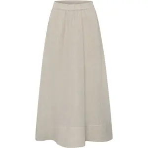 Women's Linen Maxi Skirt KnowledgeCotton Apparel image-0