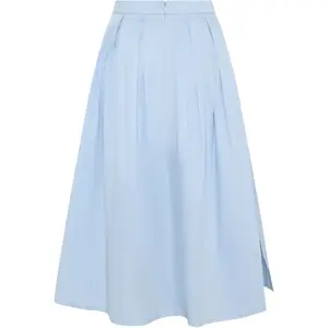 Women's Satin Pleated Skirt KnowledgeCotton Apparel image-5