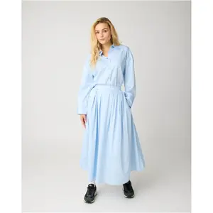 Women's Satin Pleated Skirt KnowledgeCotton Apparel image-4