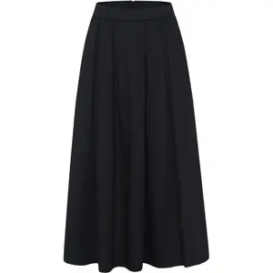 Women's Satin Pleated Skirt KnowledgeCotton Apparel