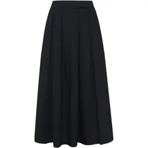 Women's Satin Pleated Skirt KnowledgeCotton Apparel image-1