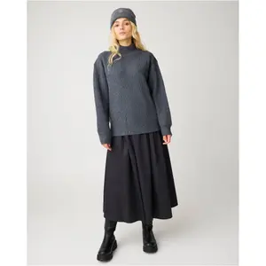 Women's Satin Pleated Skirt KnowledgeCotton Apparel image-2