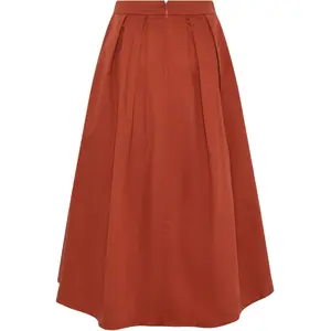 Jupe plissée satin femme KnowledgeCotton Apparel image-1